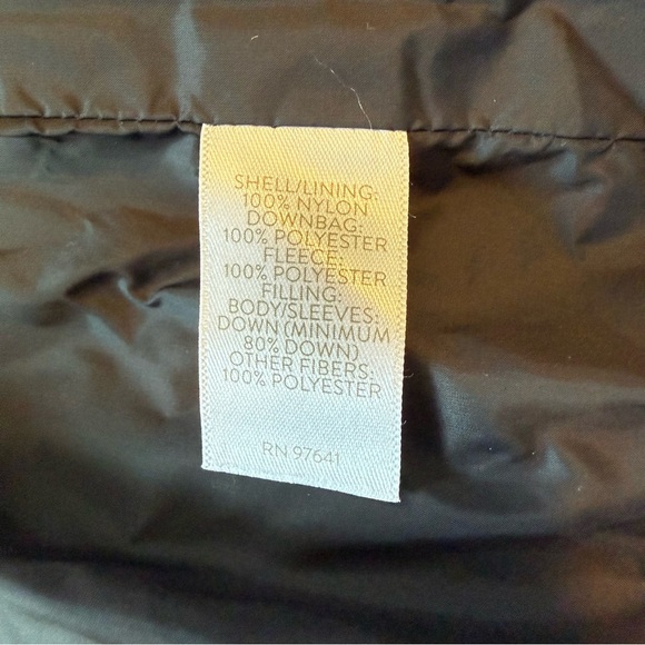 J. Jill Black Hooded Down Puffer Jacket, Size M, Like New! - Picture 7 of 10